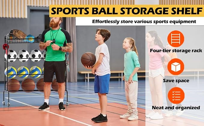 Ball Storage - Basketball Cart - Image 4