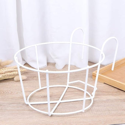 4 Pack Hanging Planters for Railings Rail Planter Hanging Baskets Flower Pot - Image 2