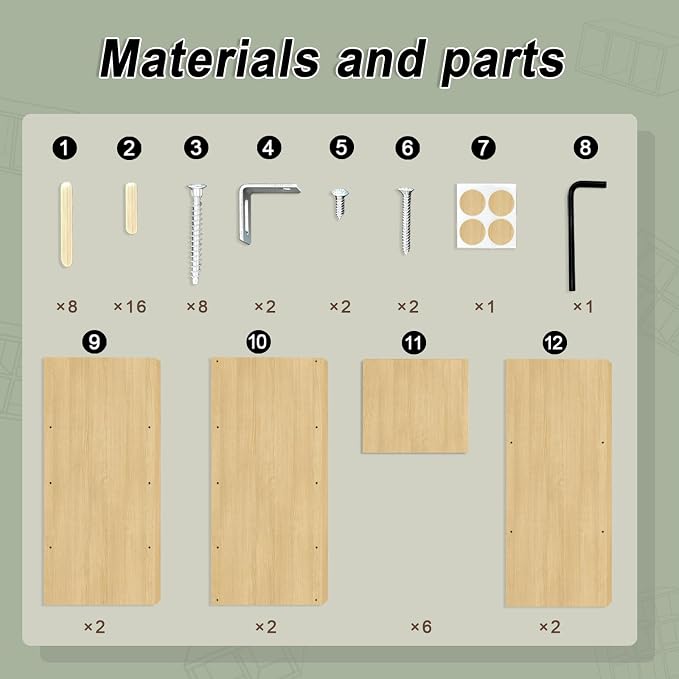CTESNE【2026 Wooden Thick Frame 9 Cube Storage Organizer Shelf - Image 7