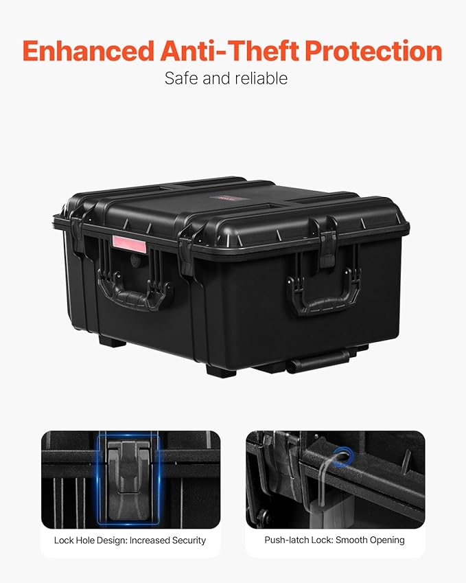 VEVOR Weatherproof Hard Case, Heavy Duty Protective Dry Box Case - Image 5
