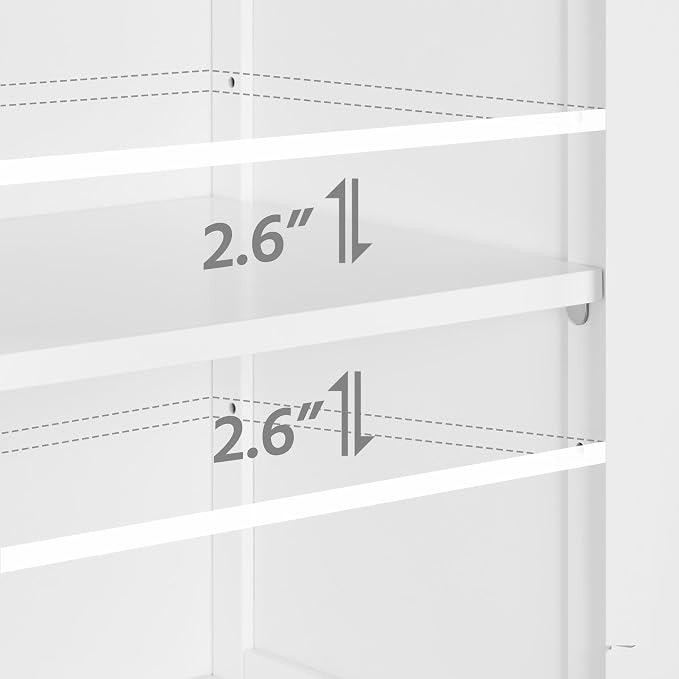 Yaheetech Small Bathroom Storage Cabinet - Image 9
