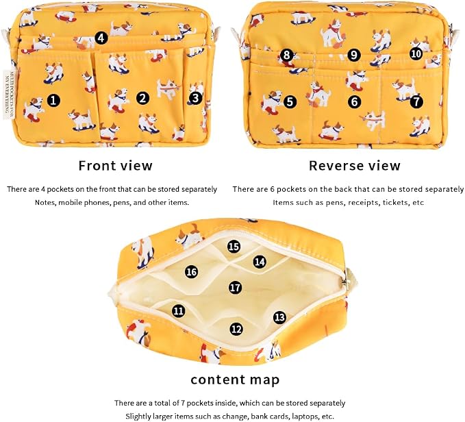 E-WEICHEN Multiple Pockets Portfolio Organizer - Image 4