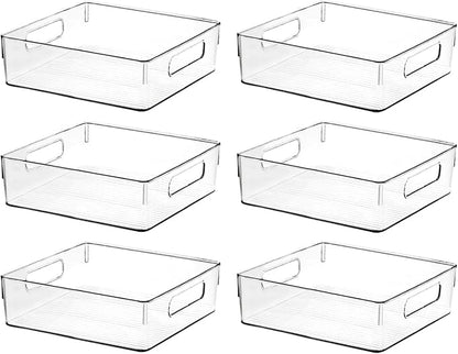 Clear Plastic Storage Bins, Pantry Organizers and Storage or Kitchen by ShelfShaper