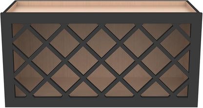 Solid Wood RTA Wine Bottle Rack Wall Cabinet - Image 4