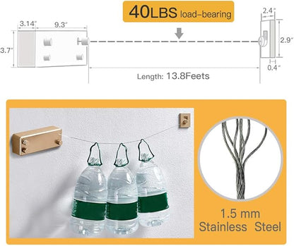 BESy Retractable Clothesline ABS case+Aluminum Dryer - Image 5