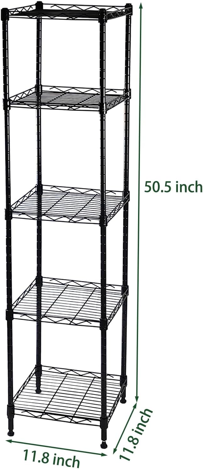 5-Wire Shelving Adjustable Shelves, Standing Storage Shelf - Image 3