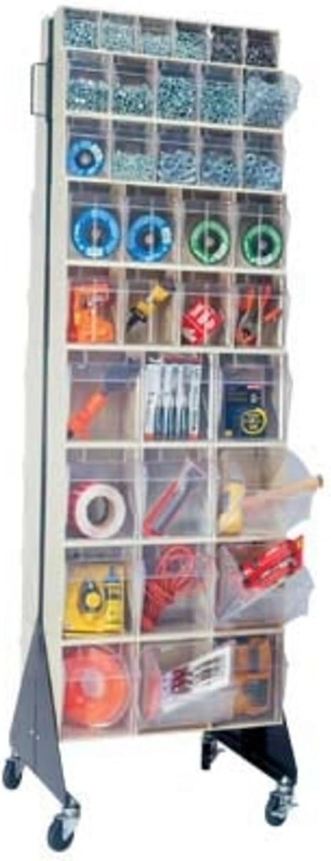 48in Double Sided Unit W/14 Gray TILT Bins - Image 2