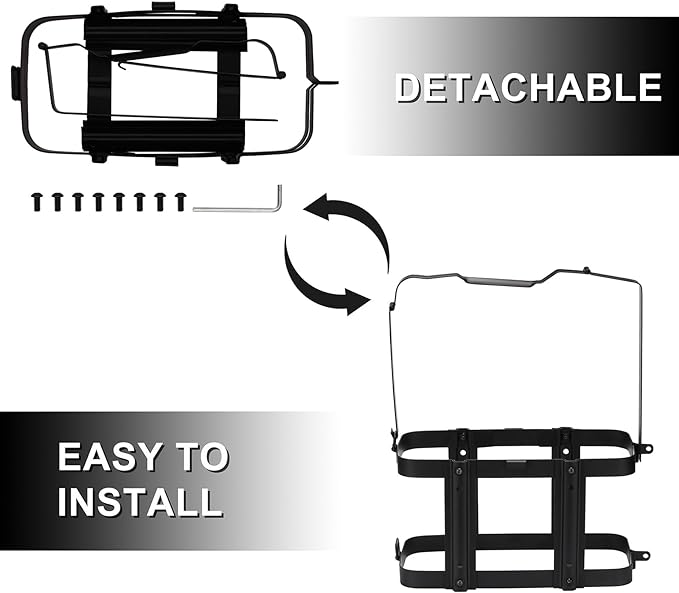 Mayouko Lockable Jerry Gas Can Holder Rack, 5 Gallon / 20 Liter Steel Jerry Can - Image 4