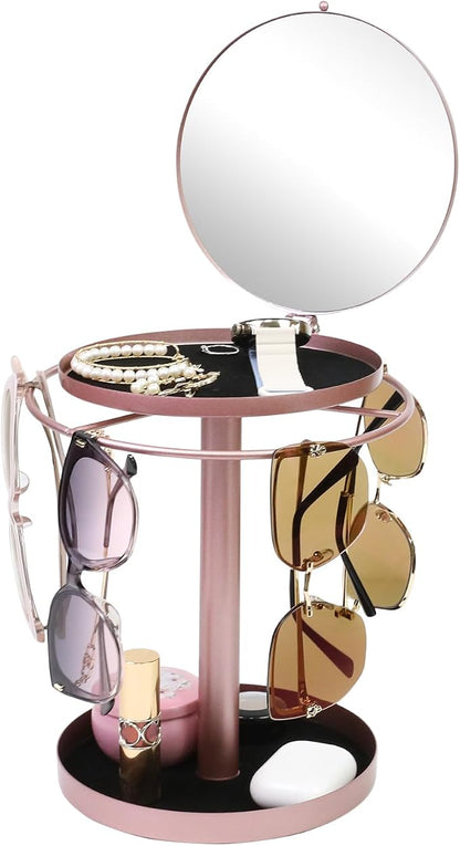 360° Rotating Sunglasses Organizer by FLYINGMAGE
