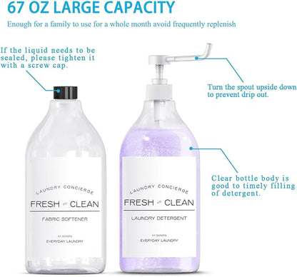 1/2 Gallon Laundry Detergent Dispenser Bottle - Image 3