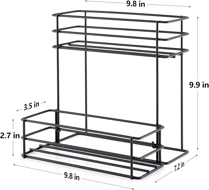 6 Bottle Coffee Syrup Organizer Coffee Syrup Rack - Image 2