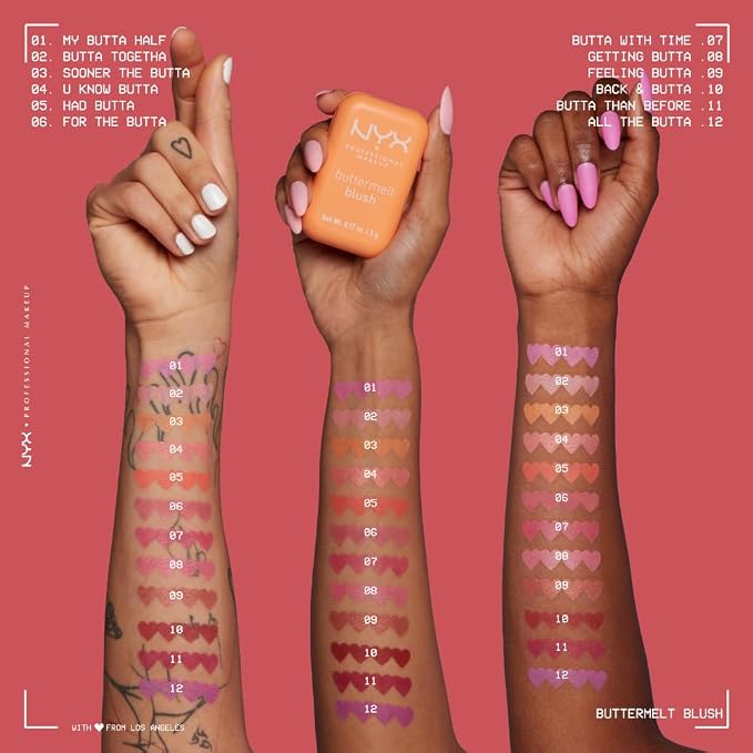 NYX PROFESSIONAL MAKEUP Buttermelt Powder Blush, Fade and Transfer-Resistant - Image 7