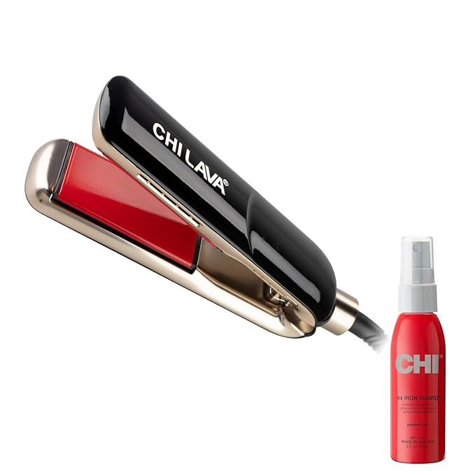 CHI Lava MiniStyler & CHI 44 Iron Guard Gift Duo, Ceramic Hair Straightener by FaroukSystemsInc
