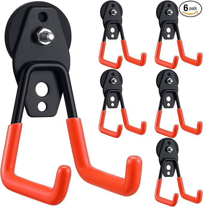 Landhoow Large Magnetic Hooks Heavy Duty Garage Magnet Hooks Strong Storage by Landhoow