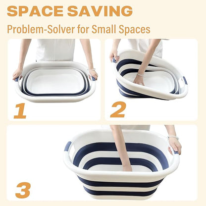43L Collapsible Laundry Baskets plastic, Pop Up Laundry hamper/Storage Container - Image 7
