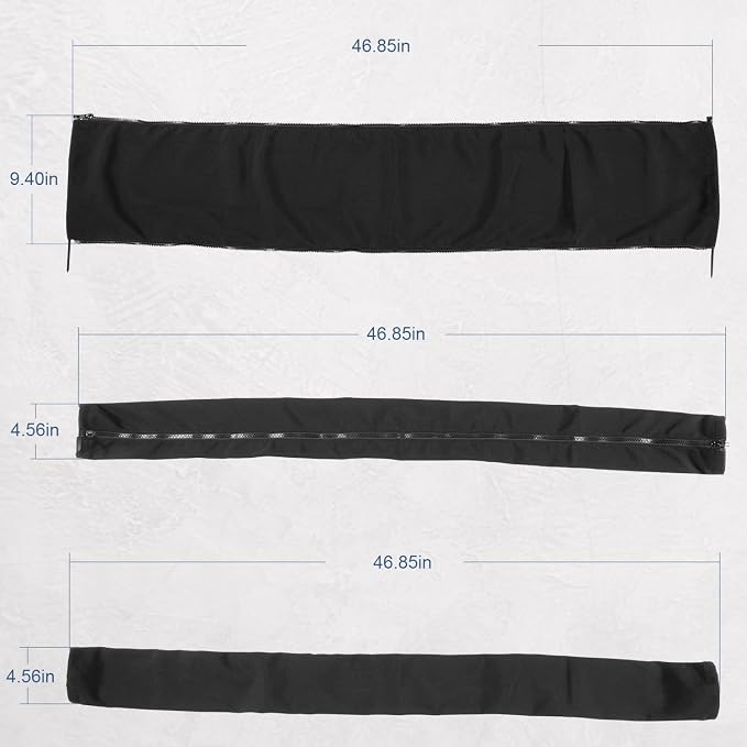 48'' Long Black Zippered Rigging Sleeve, ZRS-1-DP Casing, Trolling Motor Cable - Image 6
