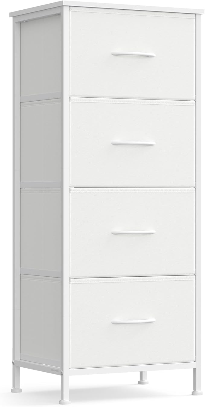 SONGMICS Dresser for Bedroom, Chest of Drawers, 4 Non-Woven Fabric Drawers by SONGMICSbySONGMICSHOME