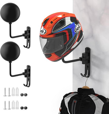 Helmet Hanger Wall Mount 180° Swivel Helmet Holder by LIFXIZE
