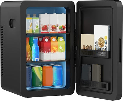 advwin 22L Mini Fridge for Bedroom, 30 Cans Portable Cooler & Warmer Compact by ADVWIN