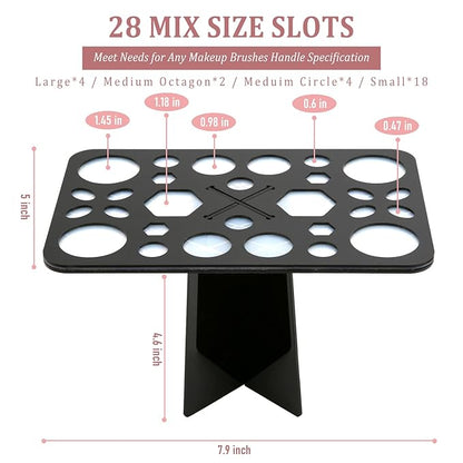 Makeup Brush Cleaning Mat & Drying Rack - Image 4