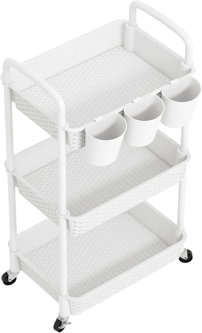 MOYIPIN 3-Tier Plastic Rolling Utility Cart - Image 8