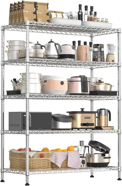 Land Guard 5 Tier Chrome Storage Racks and Shelving - Image 8