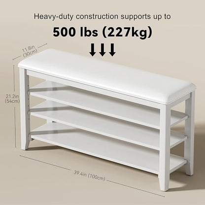 Taitiy Shoe Rack Bench Entryway Storage, Shoe Organizer Bench - Image 3