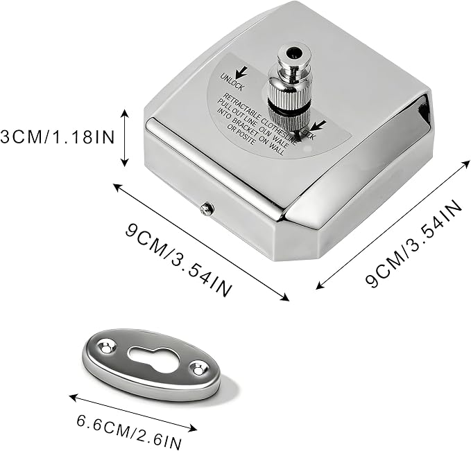 304 Stainless Steel Retractable Clothesline - Image 2