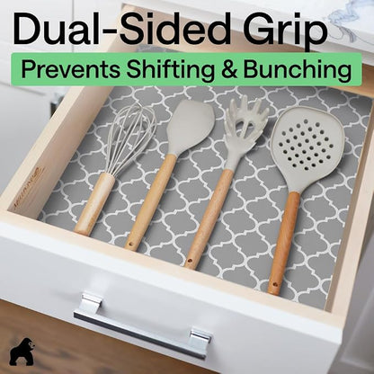 GORILLA GRIP DripGuard Shelf Liner, Non-Adhesive Drawer and Kitchen Cabinet - Image 4