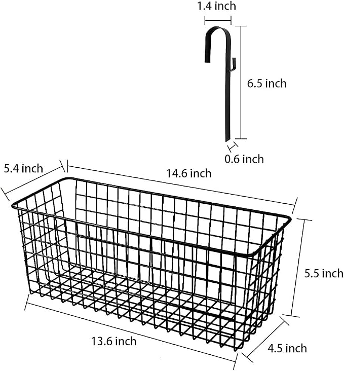 Metal Hanging Bedside Basket for Bunk Beds & Collage Dorms - Image 2