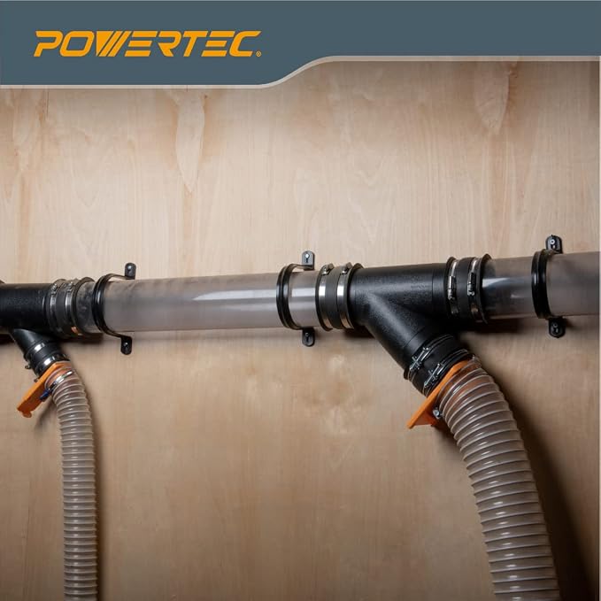 POWERTEC 70343 Hangers for 4" Dust Collection Hose, Pipes and Dust Collection - Image 6