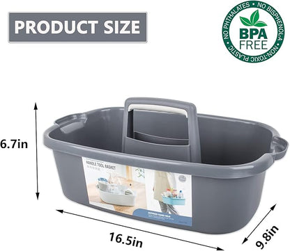 Large Cleaning Supplies Caddy Portable Shower Basket Supply Organizer - Image 5