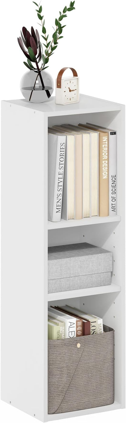 Furinno Fulda Book Shelf, 3-Tier Narrow Bookshelf, Bookcase by Furinno-FitsYourSpaceFitsYourBudget