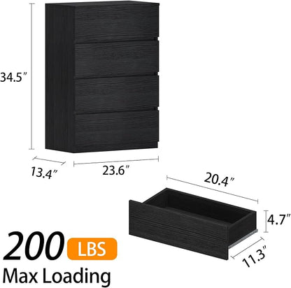 furtble 4 Drawer Dresser, Dresser - Image 3