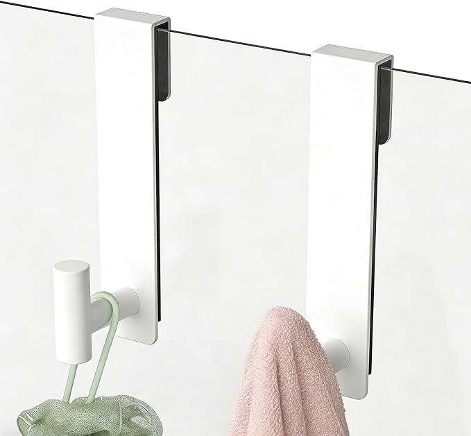 PMMASTO Shower Door Hooks, Extended Towel Hooks - Image 7