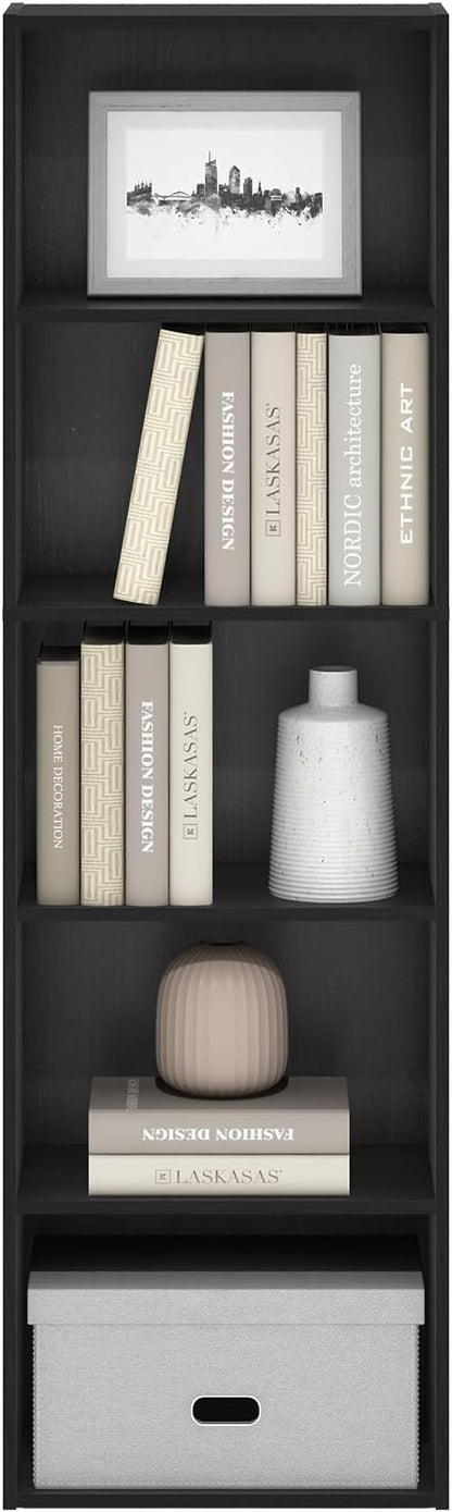 Furinno LUDER Book Shelf, 5-Cube Bookshelf, Bookcase - Image 4