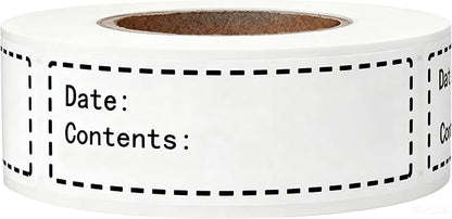 600pcs Removable Freezer Labels, 1x3 Inch Food Storage Stickers Containers Date by Unknown