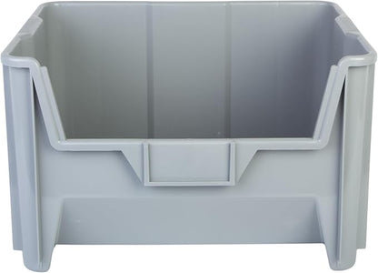 Hudson Exchange 20" x 15" x 12.5" Plastic Giant Stackable Hopper Bin Container - Image 4
