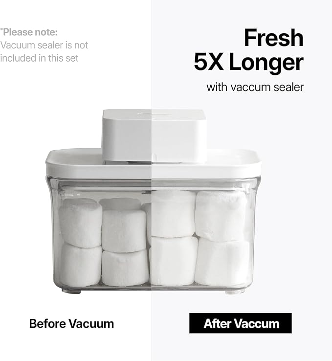 VAKUEN Premium Airtight Food Storage Containers, Mini Rectangular 2pc/set - Image 5