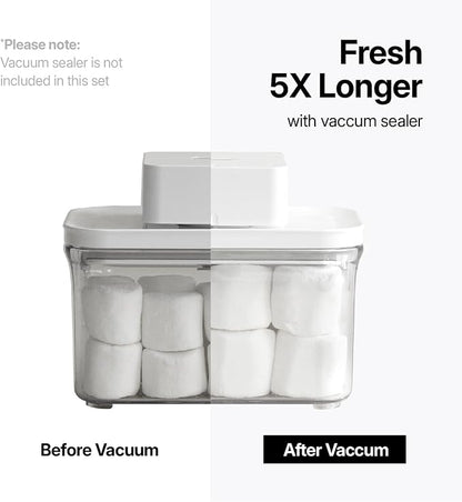 VAKUEN Premium Airtight Food Storage Containers, Mini Rectangular 2pc/set - Image 5