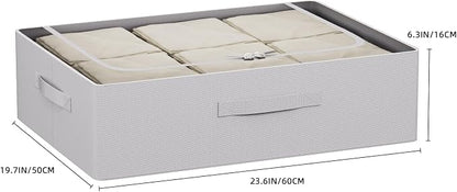 CYhom Under Bed Storage Bins Frame Storage Box Oxford Fabric Sturdy Underbed - Image 5