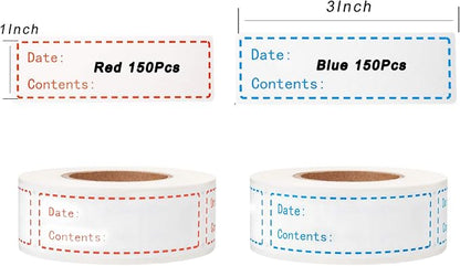 300pcs Removable Freezer Labels, Yoget 1 x 3 Inch Food Labels, Refrigerator - Image 2