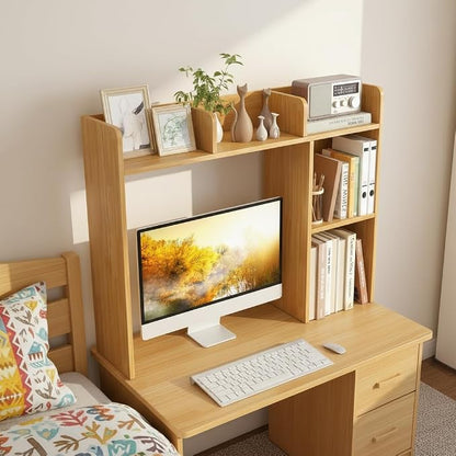 Tangkula Desktop Bookshelf, Countertop Storage Hutch - Image 4