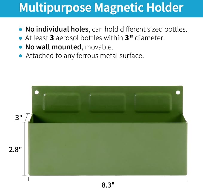 Magnetic Aerosol Spray Can Holder, Magnet Toolbox Bottle Holder, Tool Box - Image 2