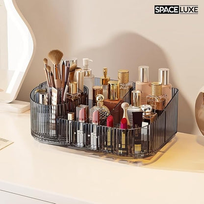 Makeup Organizer with Drawers and 360° Rotating Brush Holder, Large Capacity - Image 6