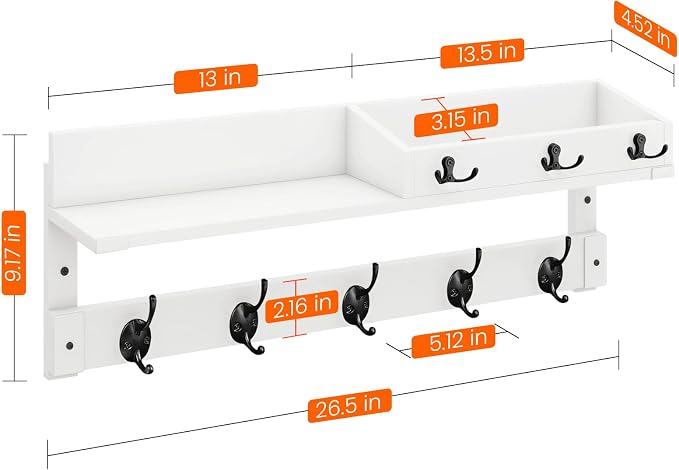 Homode Coat Rack Wall Mount - Image 7