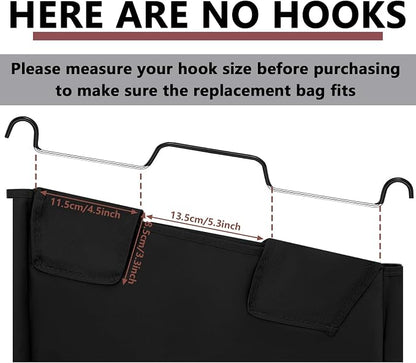 Windyun 3 Pcs Hypotenuse Laundry Sorter Replacement Bags Hamper Cart Removable - Image 3