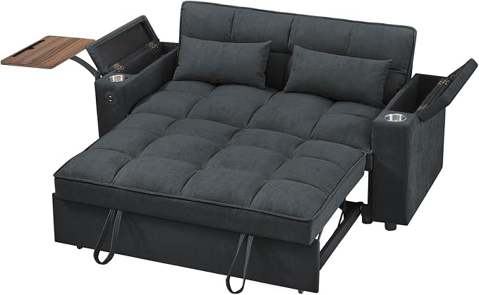 hansones 65'' 3-in-1 Folding Convertible Sofa Bed, Pullout Sofa, Modern - Image 6