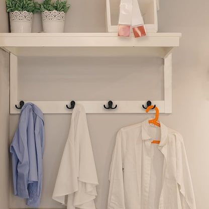 IBosins 16 Pack Heavy Duty Double Prong Coat Hooks Wall Mounted - Image 7