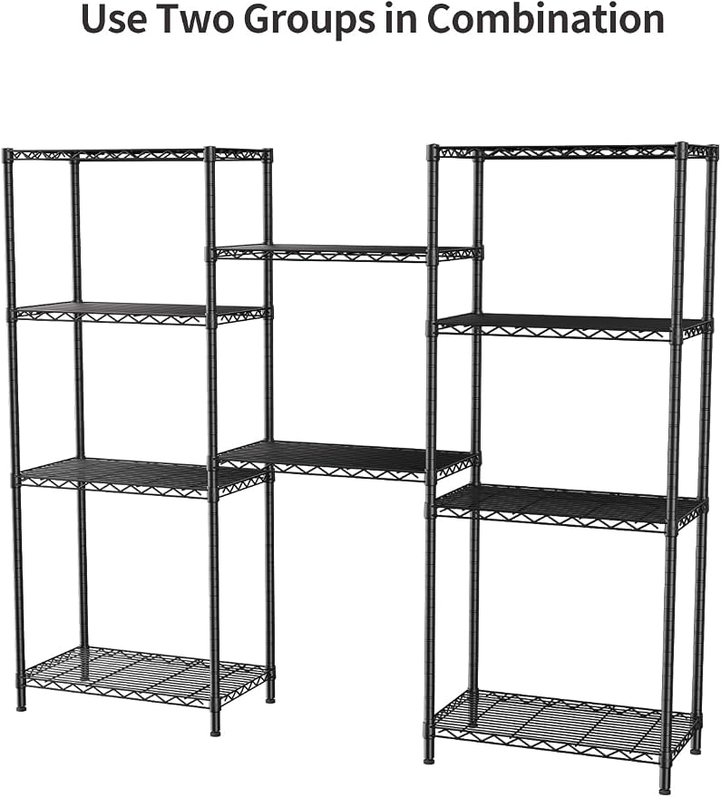 SINGAYE 5 Tier Storage Shelves Wire Shelving Unit Shelve Metal Kitchen Laundry - Image 8